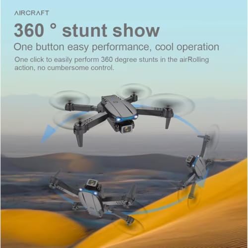 Image of Heattack Olly'S-Drone-With-4K-Camera-Wifi-FPV-1080P-HD-Dual-Foldable-RC-Drone-Altitude-Hold-Headless-Mode-Visual-Positioning-Auto-Return-App-Control-Multicolor-4 (DN9)