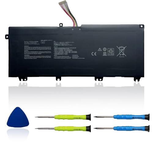 OUWEE B41N1711 Laptop Battery Compatible with Asus TUF Gaming FX705DT-AU068T FX705DD FX705DU FX705DY-AU072 FX705GM FX705GE FX705GD Series B41Bn95 B41Bn9H 15.2V 64Wh 4110mAh(Long Cable)