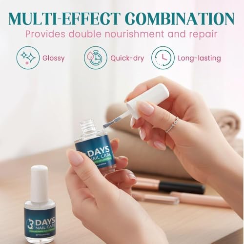 Image of 3 Days Nail Care Serum with Keratin Amino Acid Formula | Nail Repair & Strengthening Treatment for Damaged, Weak & Brittle Nails | Glossy Finish Nail Growth Serum (Pack Of 1)