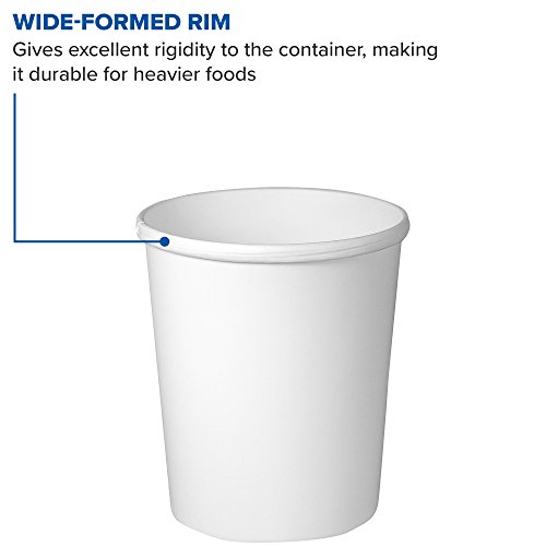 Solo H4325-2050 32 Oz White Flexstyle Dsp Paper Food Container (Case Of 500) #TOP3