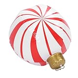 Aramox Uniek Ontwerp Opblaasbare Kerstbal, Draagbaar PVC-kerstbalornament voor Tuindecoratie, Opvallend (#3)