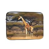 Africa Giraffe Majestic Tree - Custodia per computer portatile, regalo per uomini e donne, per viaggi all'estero