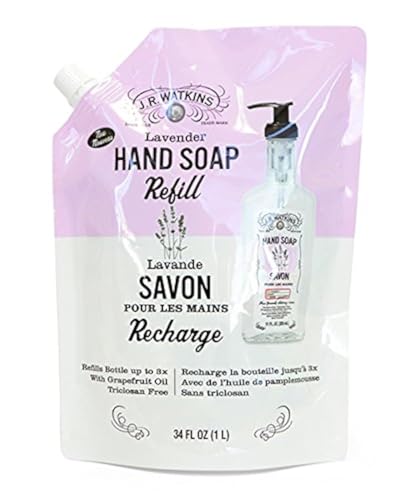 J.r. Watkins Lavender Refill Liquid Hand Soaps, 34 Oz