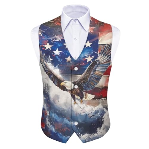 Suit Vest for Men V-Neck Button up Waistcoat with Back Belt4