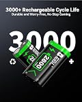 Xbox Controller Battery Pack with Rechargeable Charger for Xbox Series X/S & Xbox One X/S/Elite Wireless Controllers, EBL High-Speed Charging Controller Charger with 2 Battery 2800mAh