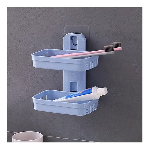 Saboneteira Dupla Para Banheiro Pratico Sem Furar a Parede