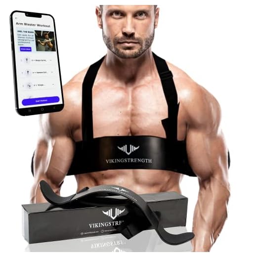 Vikingstrength Bicep Tricep Arm Blaster for Preacher Curl Effect Solid Arm Isolator Helps You Increase Muscles, Definition and Strength - Premium Quality for Weightlifting