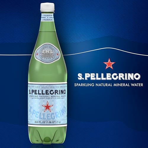 Image of S.Pellegrino Sparkling Mineral Water, 33.8 Oz Plastic Bottle | Natural sparkling mineral water; single 33.8 fl oz plastic bottle