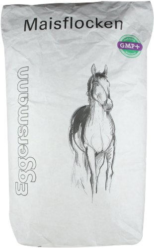 Eggersmann Pferdefutter – Maisflocken für Pferde und Ponys, 15 kg