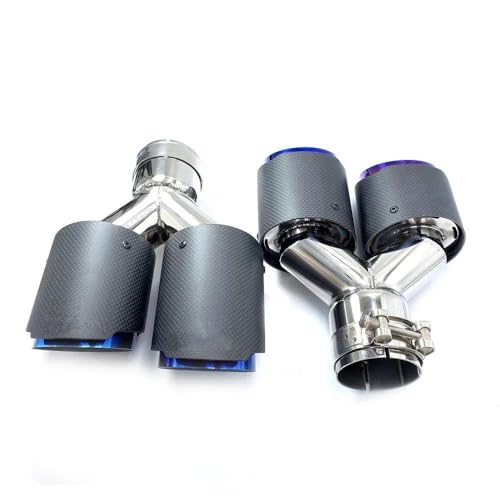 Punta de escape para coche universal: soluciona el aspecto oxidado con carbono 3
