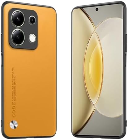 Funda para el Redmi Note 13 4G (6.67") Carcasa de Cuero Metálico ...