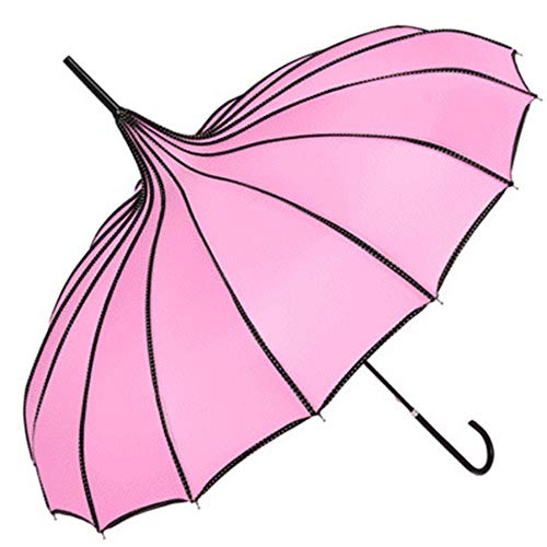TopTie Pagoda Umbrella Parasol Bridal Wedding Umbrellas Sunproof Windproof