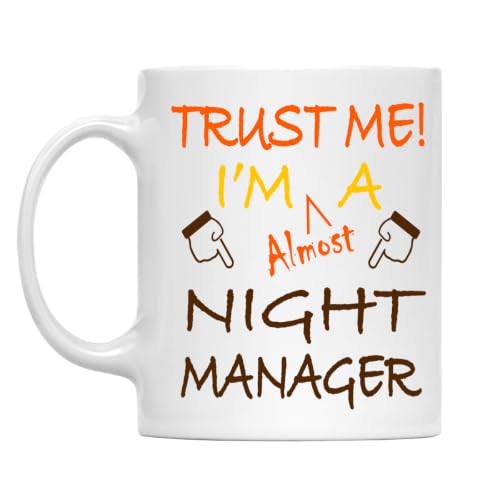 MONIZILUCKY Trust Me! Night Manager Mug, 11 Oz Two-Sided Ceramic Coffee Cup