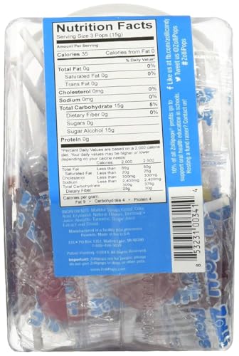 Zollipops Clean Teeth Lollipops, Anti Cavity Lollipops, Delicious Assorted Flavors, Variety, 5.2 Ounce (Pack of 1)