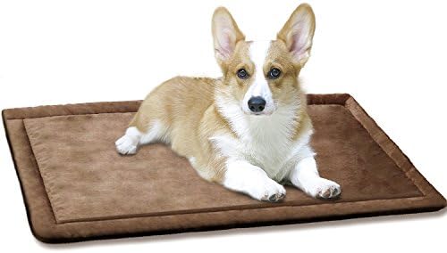 SHU UFANRO Dog Cushion Cover Dog Bed for Crate Dog Kennel Mat Pet Bed Mattress Washable Pad for Pet Cat