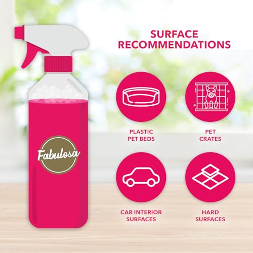 Fabulosa Furbulosa Multi Purpose, Pet Disinfectant Antibacterial Spray and Deodoriser Liquid, All Purpose Multi Surface Cleaner, 500ml, 9 Pack, Mediterranean Woods - Image 4