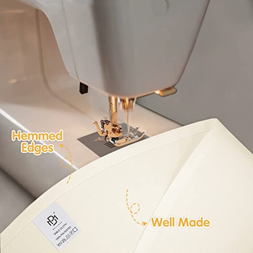 6 Pack Ivory Round Tablecloths 120 Inch - Circle Bulk Linen Polyester Fabric Washable Table Clothes Cover For Wedding Reception Banquet Party Buffet Restaurant #TOP3