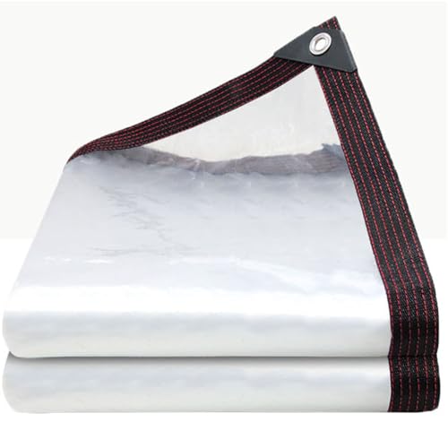 Bâche transparente avec oeillets 4x5.5m imperméable pour jardin et abri - 2
