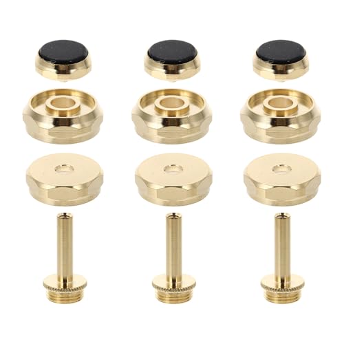 Boucle à bouton de piston de trompette en cuivre noir pour réparation