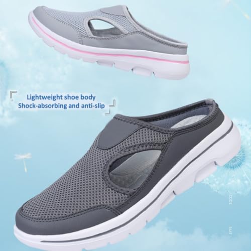 Men’s & Women’s Orthopedic Sports Sandals, Heelless Air Breathable Mesh Sport Sandals, Comfort Breathable High Elasticity Non-Slip Walking Shoes3