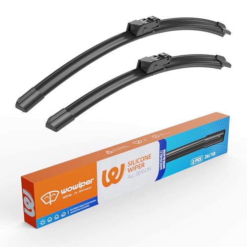 Image of Silicone Wiper Blades 26 inch + 18 inch Automotive Replacement Windshield Wiper Blades for Subaru Outback Legacy 2023-2020 Premium All-Seasons OEM Quality Wipers for Front Windshield(Set of 2)