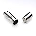 Linsoir Beads Inner Hole Size 2mm Magnetic Clasp Magnetic Closure Cylinder Shell for Leather Cord 5 Sets