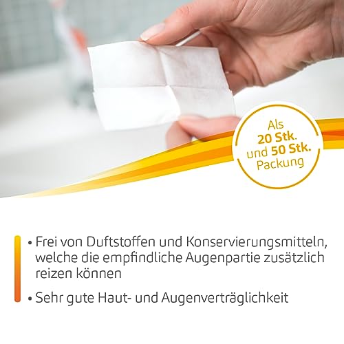 POSIFORLID® Lidhygiene-Tücher. Vorbefeuchtete, sterile Tücher zur Reinigung der Augenlider, 50 Stück