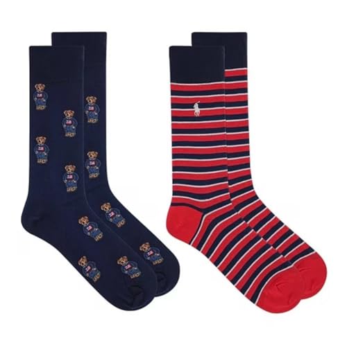 POLO RALPH LAUREN 2 PAIRS | TECHNICAL SPORT (US, Numeric, 10, 13, Regular, Regular, 2, Denim Bear)