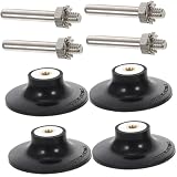 Cabilock 4 Stück Scheibenhalter 69mm Schleifscheiben Adapter Mit Aluminiumkern Und Abnehmbarem Stahlgriff Für Oberflächenvorbereitung Polieren Und Sandstrahlen
