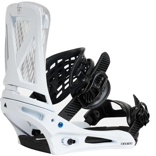 Fixations de snowboard Genesis Re:Flex Burton homme taille M blanc pour planche de freeride