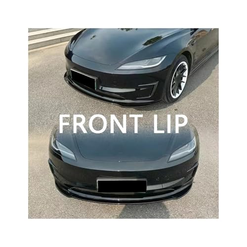 Spoiler avant noir brillant pour Tesla Model 3 Highland 2017-2025 - 7