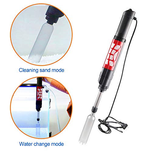 FREESEA Electric Aquarium Automatic Gravel Cleaner, Water Pump draining, Aquarium Washing Sand Filtering