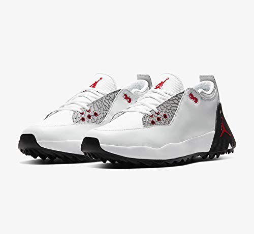 Nike Jordan ADG 2 Golf Shoe White/University RED-Black - 12.5