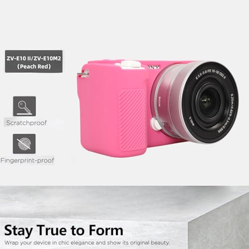 Funda Silicona para Cámara Sony ZV-E10 II Color Melocotón miniatura 4