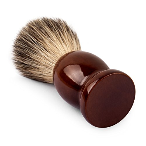 QSHAVE 100% Best Original Pure Badger Hair Shaving Brush Handmade. Real Wood Base. Perfect for Wet Shave, Safety Razor, Double Edge Razor - Image 6