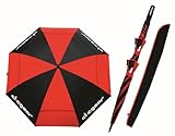 CLICGEAR Golfschirm 68’ Schwarz/Rot