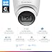 Amcrest 5MP Turret POE Camera, UltraHD Outdoor IP Camera POE with Mic/Audio, 5-Megapixel Security Surveillance Cameras, 98ft NightVision, 132° FOV, MicroSD (256GB), (IP5M-T1179EW-AI-V3)