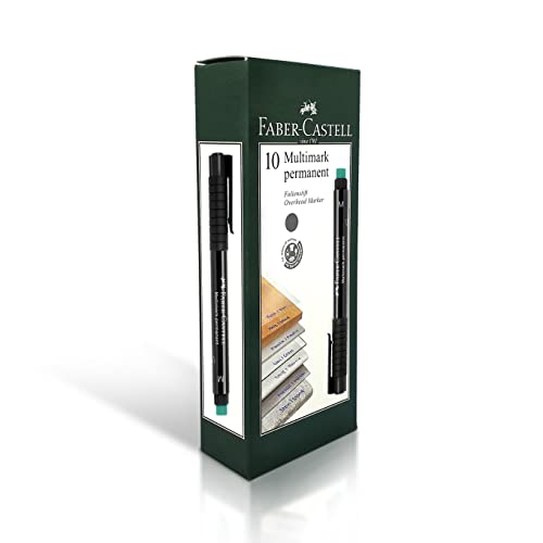 Marqueurs CD/DVD MULTIMARK permanent M noir Faber-Castell feutres lisses