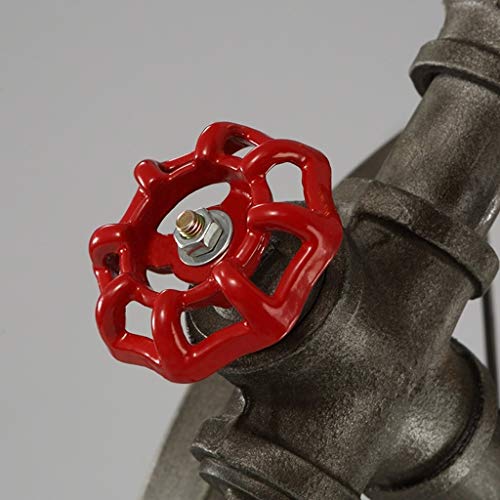 Raelf Retro Industrial 3-head Suspension Lamp Vintage Pendant, Light Metal Water Pipe, Lamp Tube, Bubbling, Steampunk, Industrial Chandelier, 3 Lights, E27 Socket, Edison Lamp, Chandelier, Rust Decora steampunk buy now online