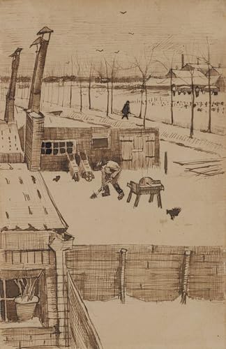 Vue de la fenêtre de l'atelier de Vincent en hiver I Van Gogh Grand Format