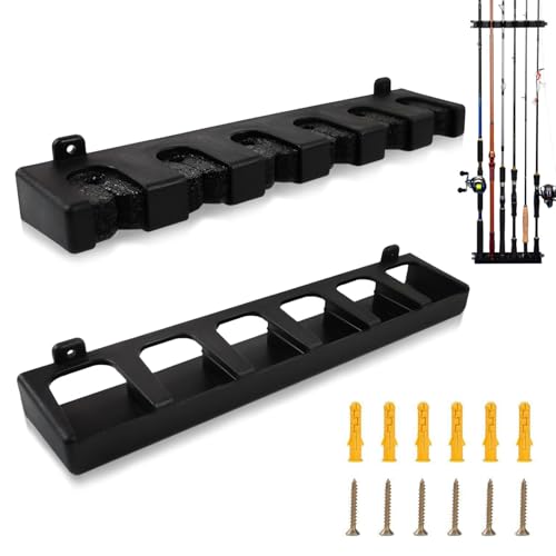 Cisyia Pool Cue Holder Wall-Mounted Pool Cue Rack Stand Case Pools Stick Holder Poolcue Stick Storage Vertical Pools Table Rods Clip Accessories for Billiard Clubs Bars Snooker Games