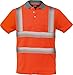 Produktbild Warnschutz Polo-Shirt Coolpass mit segmentierten Reflexstreifen,Atmungsaktiv,orange oder gelb Gr.XS - 5XL (XL, orange)