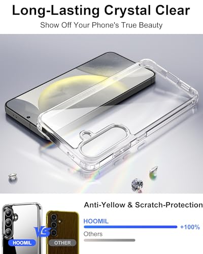 Image of HOOMIL Case for Samsung Galaxy S24, Anti-Yellowing, Clear