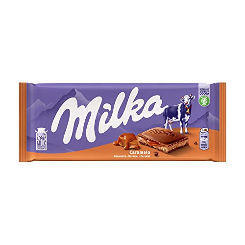 Image of Milka Caramel 100% Alpine Milk Chocolate, 100 g