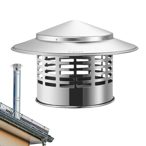 Chapeau de cheminée inox et capuchon de ventilation pour toit - 2