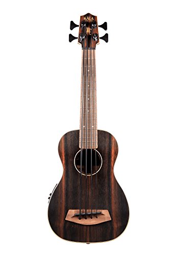 Kala U-Bass-EBY-FS Striped Ebony Fretted Acoustic-Electric U-Bass Ukulele Bundle with Gig Bag, Tuner, Austin Bazaar… - Les Beatles, Paul McCartney, John Lennon, RIngo Starr, George Harrison Kala U-Bass-EBY-FS Striped Ebony Fretted Acoustic-Electric U-Bass Ukulele Bundle with Gig Bag, Tuner, Austin Bazaar… – Image 3