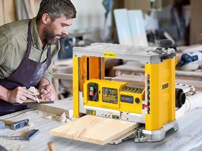 Cxrcy Benchtop Planer, Three-Solid Steel Blade Benchtop Thickness Planer thumb #7