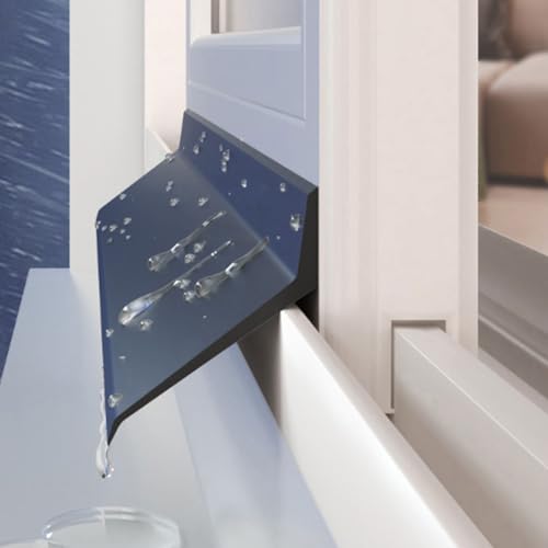 Fenêtre mal isolée ? Solution d'étanchéité efficace noire 150 cm - 6