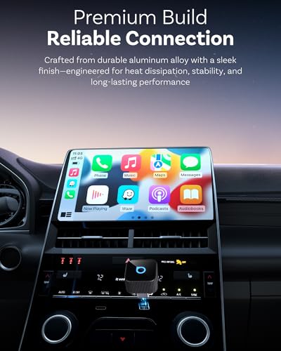Image of OTTOCAST Mini Cube 3.0 USB C Wireless CarPlay & Android Auto Adapter 2026- Plug & Play, Fast Auto-Reconnect (Black)