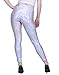 HDE Womens Shiny Metallic Leggings Liquid Wet Look Footless Tights Holographic